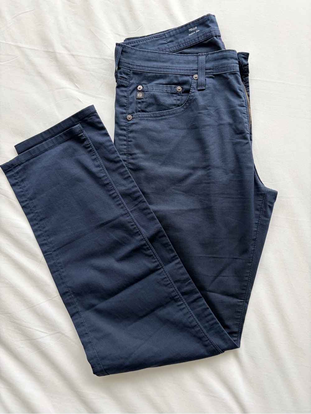 Ag Adriano Goldschmied Tellis Modern Slim Navy Jeans